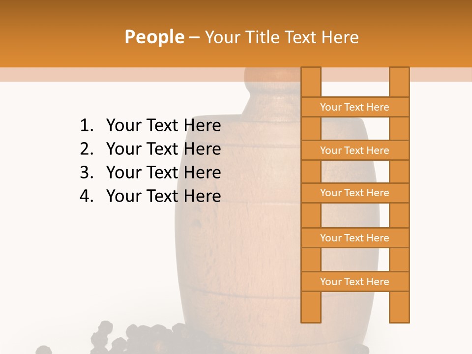 Background Isolated Peppergrinder PowerPoint Template