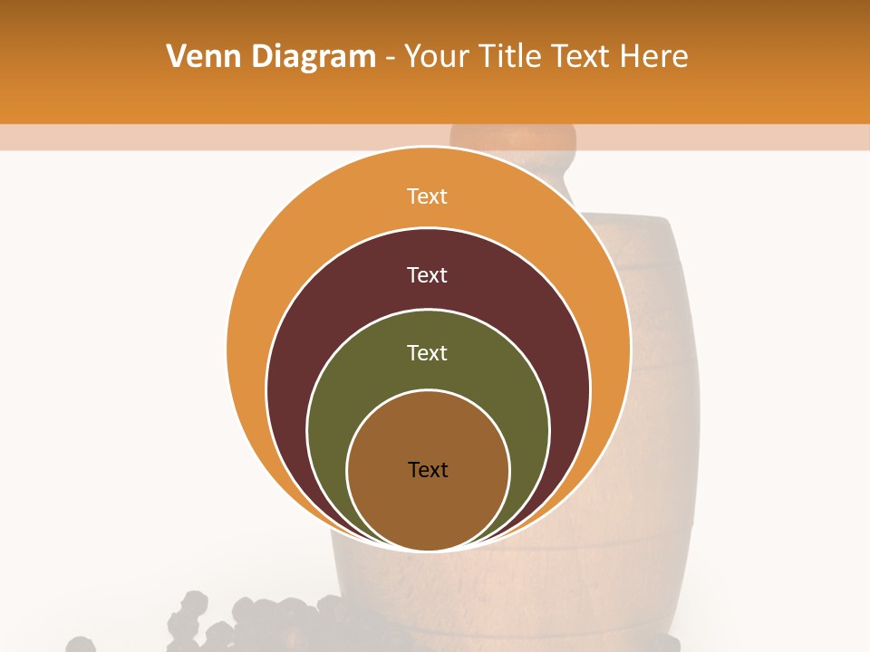 Background Isolated Peppergrinder PowerPoint Template