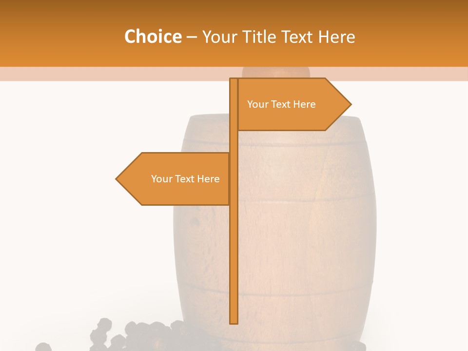 Background Isolated Peppergrinder PowerPoint Template