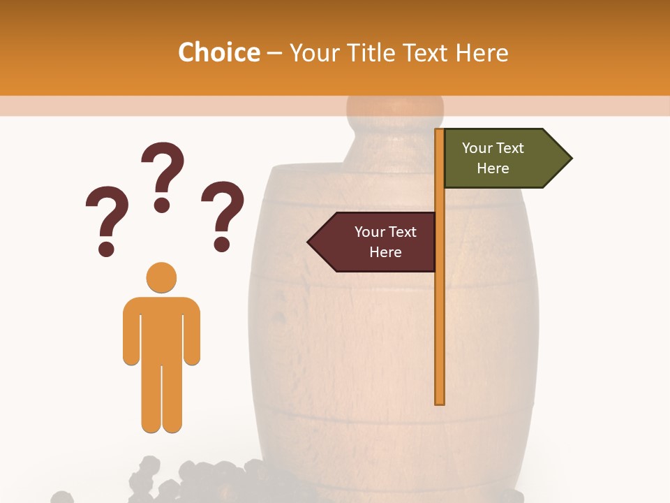 Background Isolated Peppergrinder PowerPoint Template