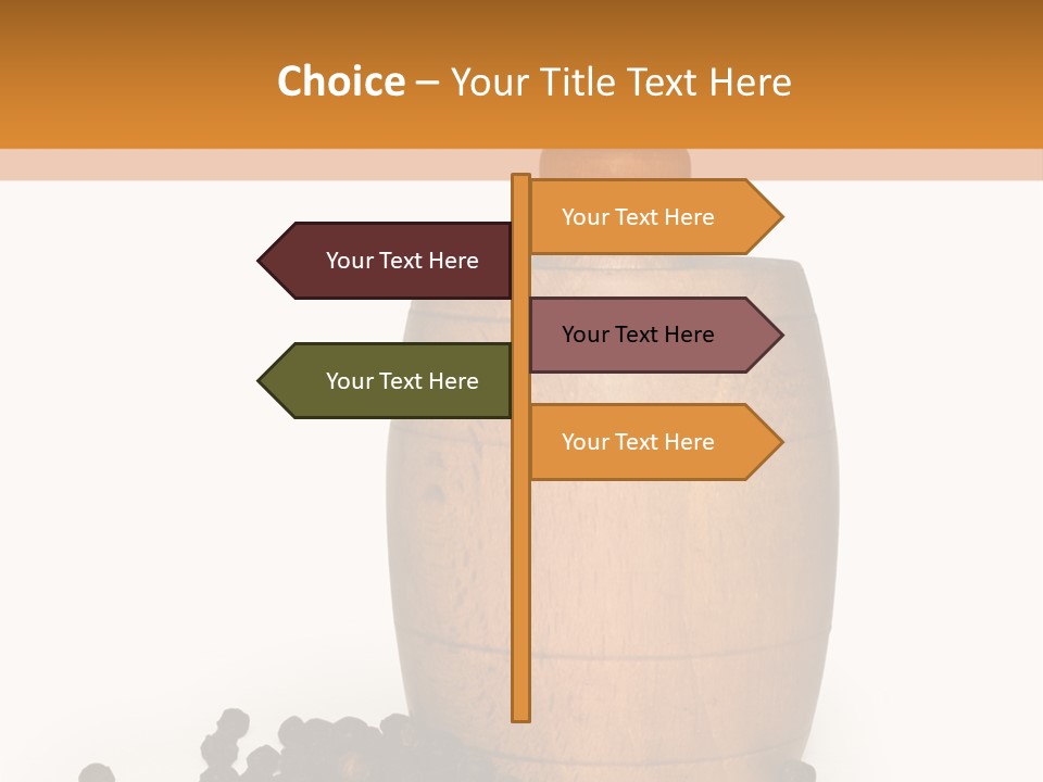 Background Isolated Peppergrinder PowerPoint Template