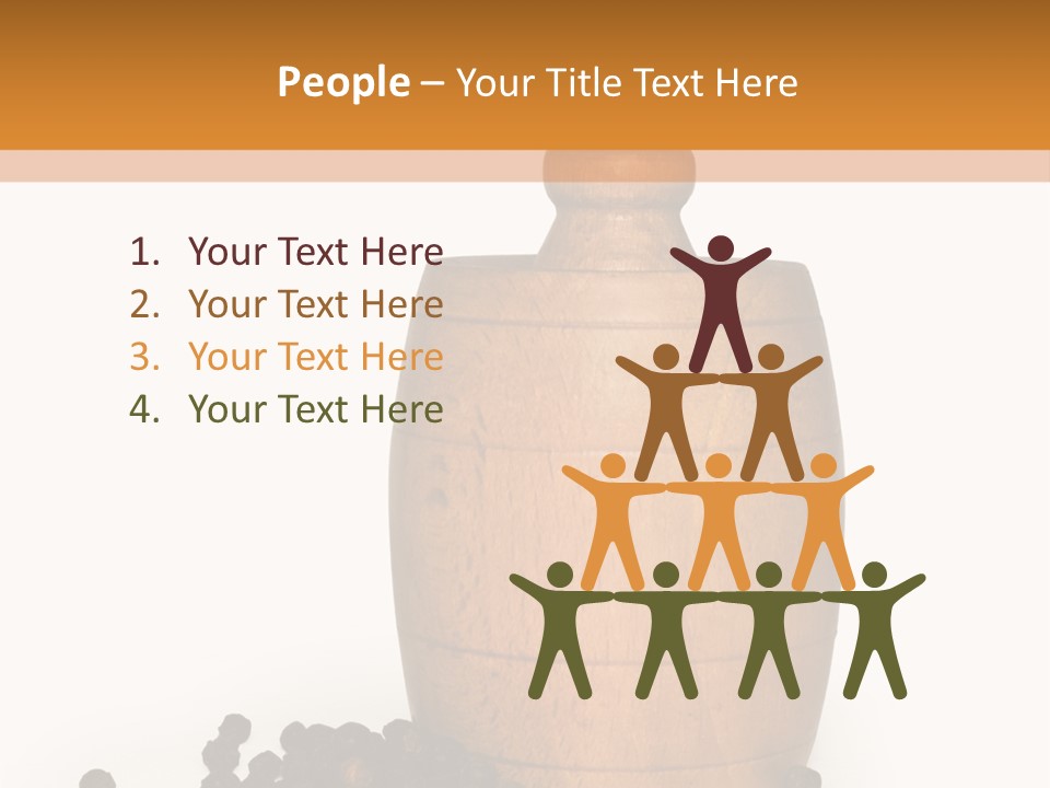 Background Isolated Peppergrinder PowerPoint Template