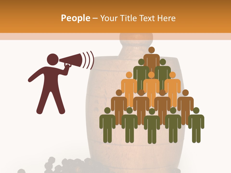 Background Isolated Peppergrinder PowerPoint Template