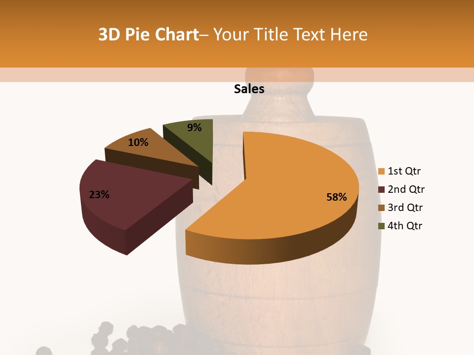 Background Isolated Peppergrinder PowerPoint Template