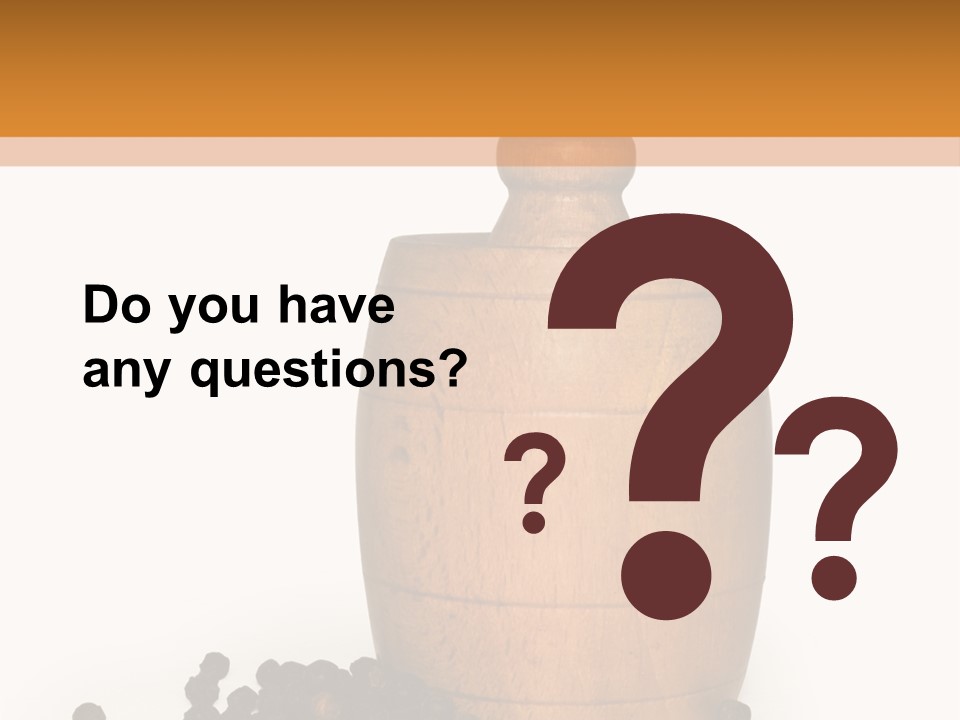 Background Isolated Peppergrinder PowerPoint Template