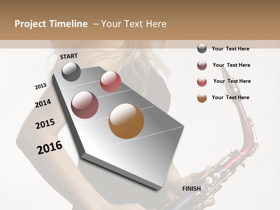 Hair Performer Makeup PowerPoint Template