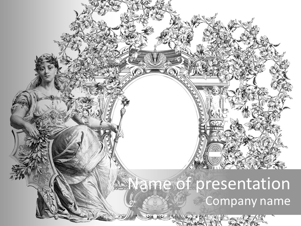 Weave Ornament Retro PowerPoint Template