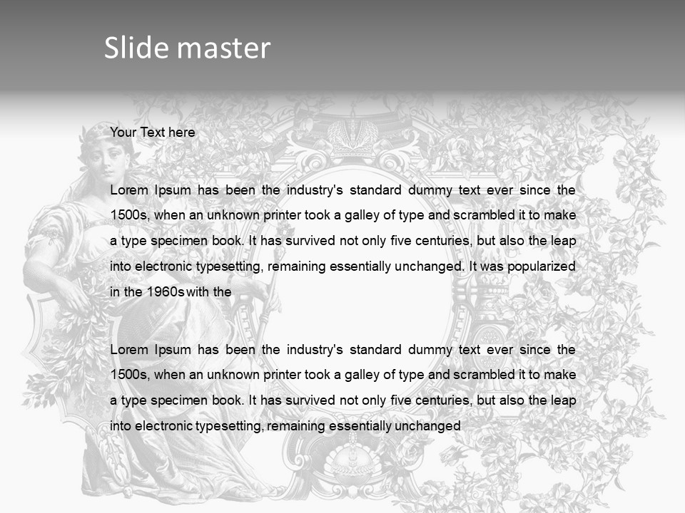 Weave Ornament Retro PowerPoint Template