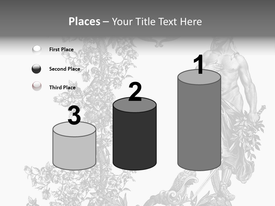 Ornament Art Black PowerPoint Template