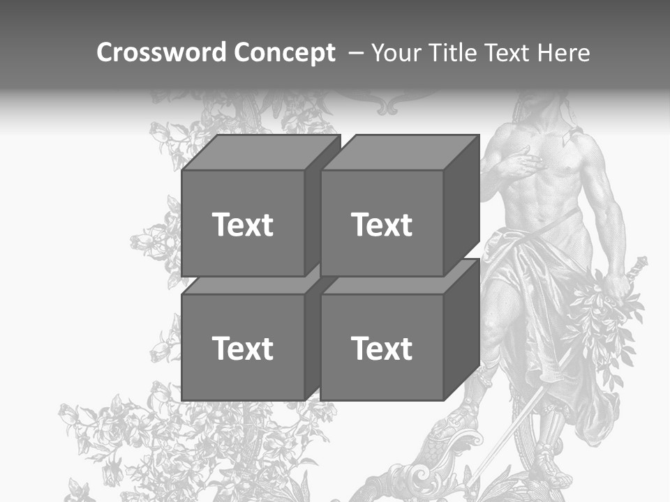 Ornament Art Black PowerPoint Template