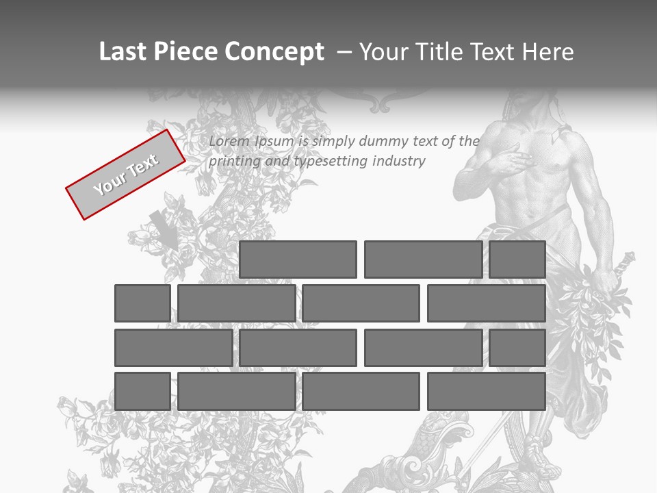 Ornament Art Black PowerPoint Template