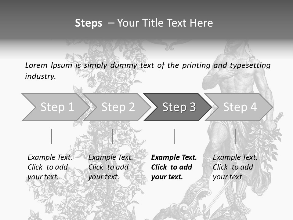 Ornament Art Black PowerPoint Template