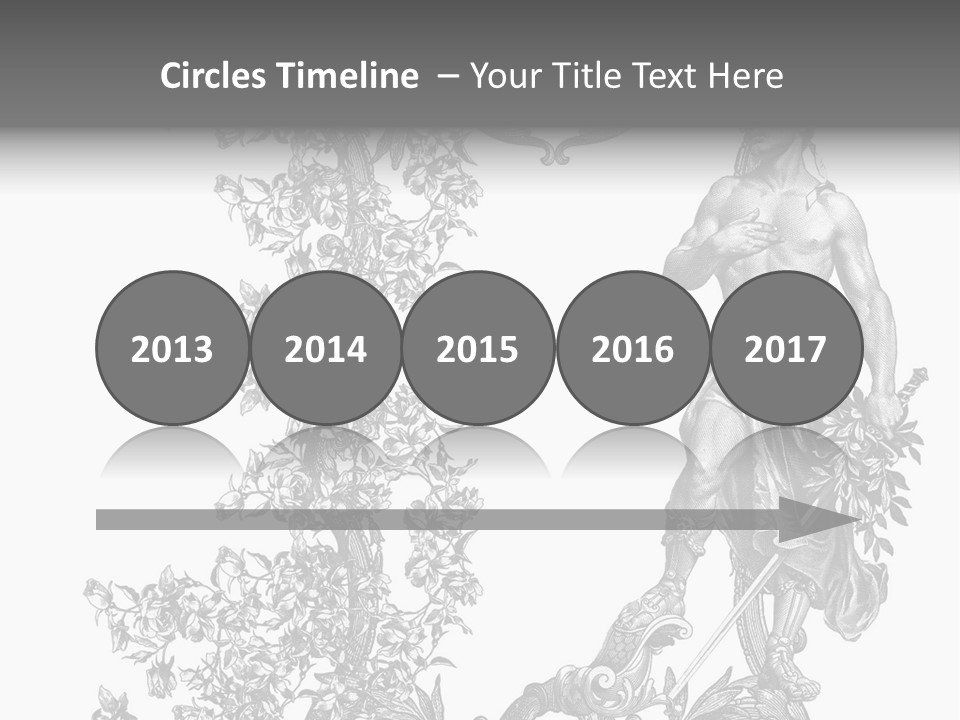 Ornament Art Black PowerPoint Template