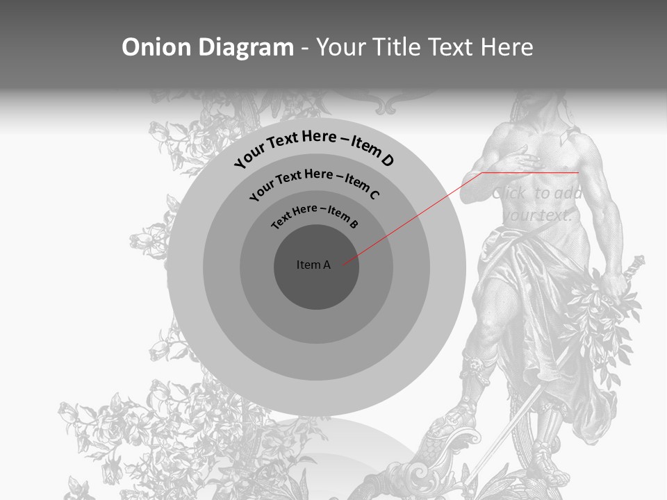 Ornament Art Black PowerPoint Template