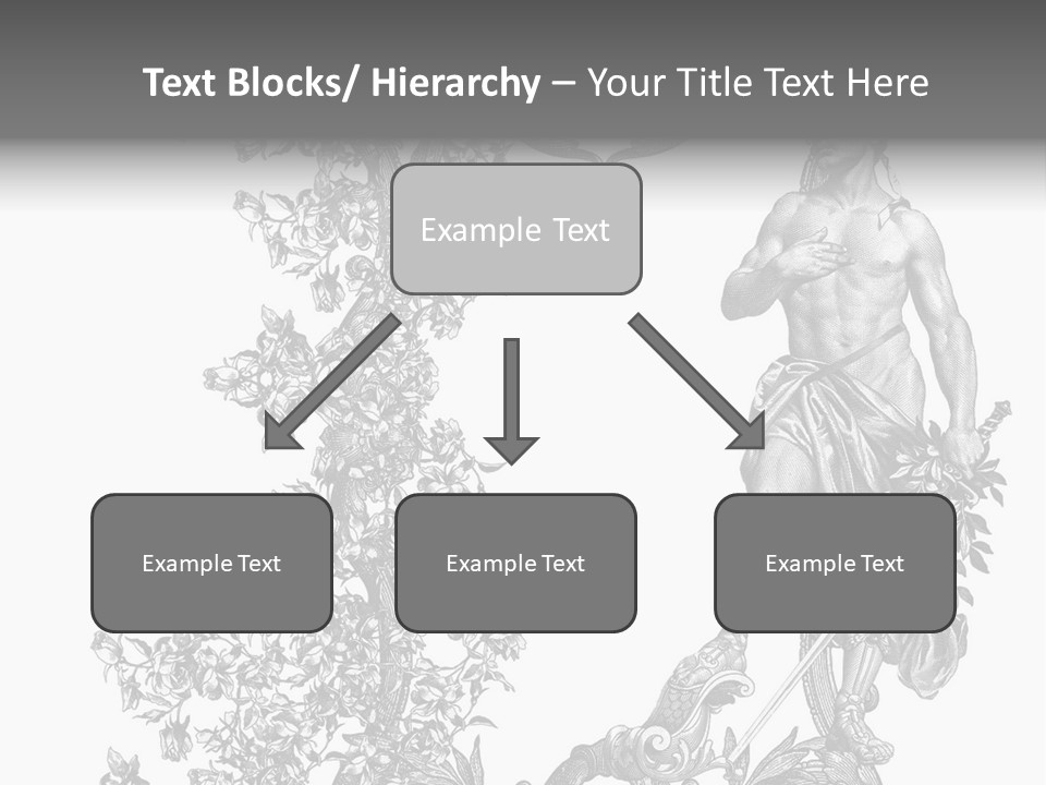 Ornament Art Black PowerPoint Template