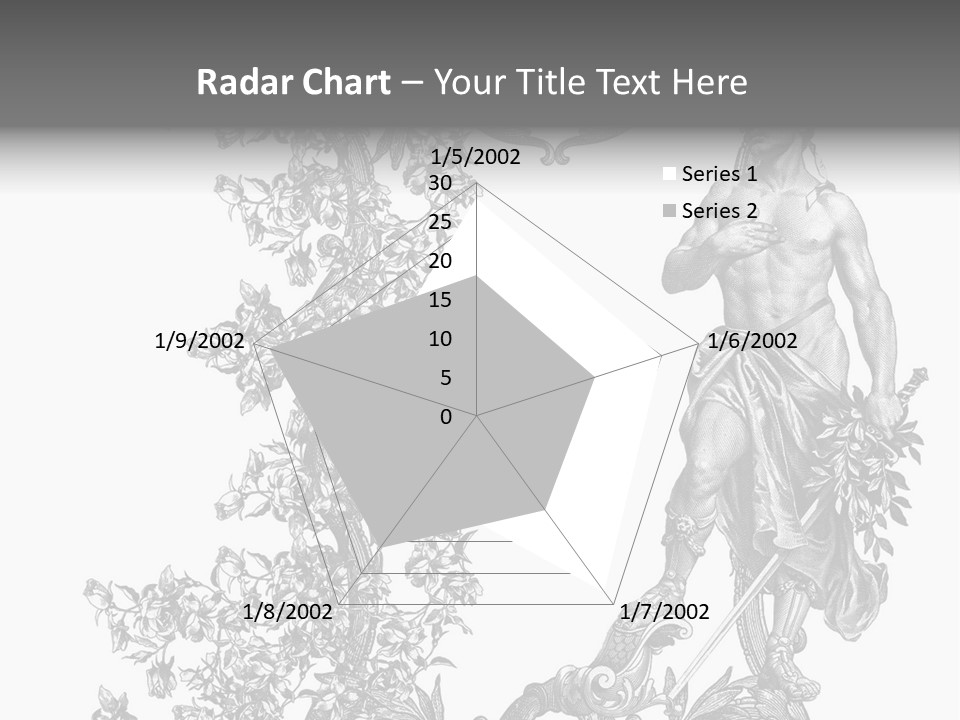 Ornament Art Black PowerPoint Template