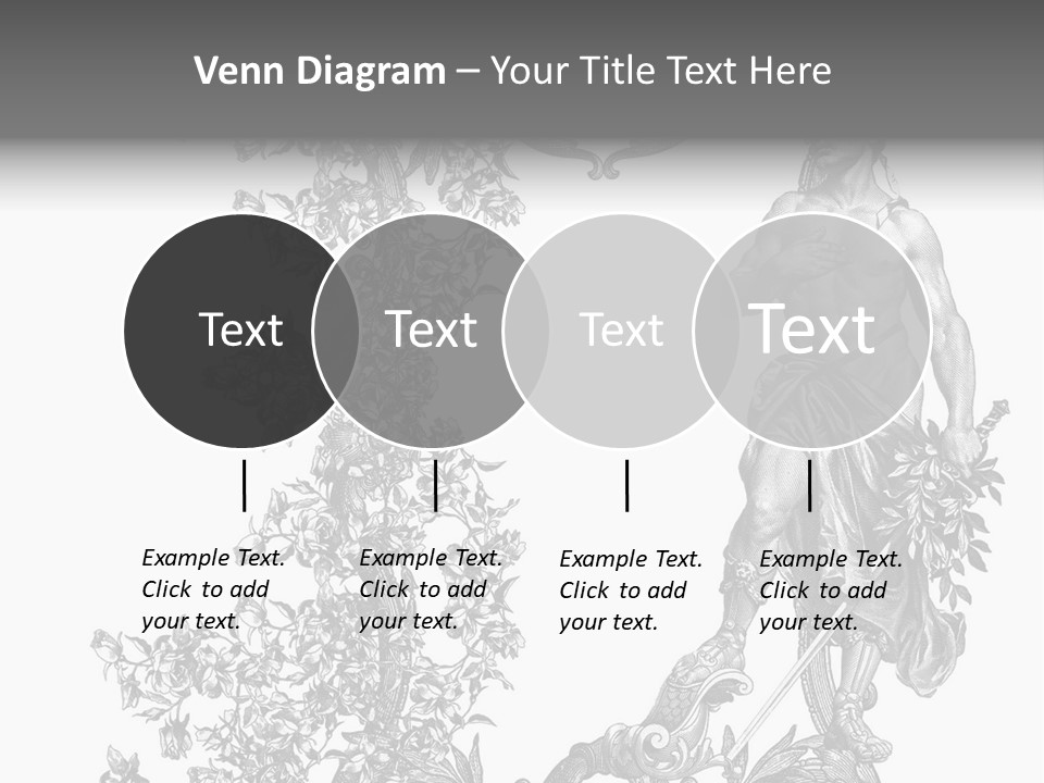Ornament Art Black PowerPoint Template