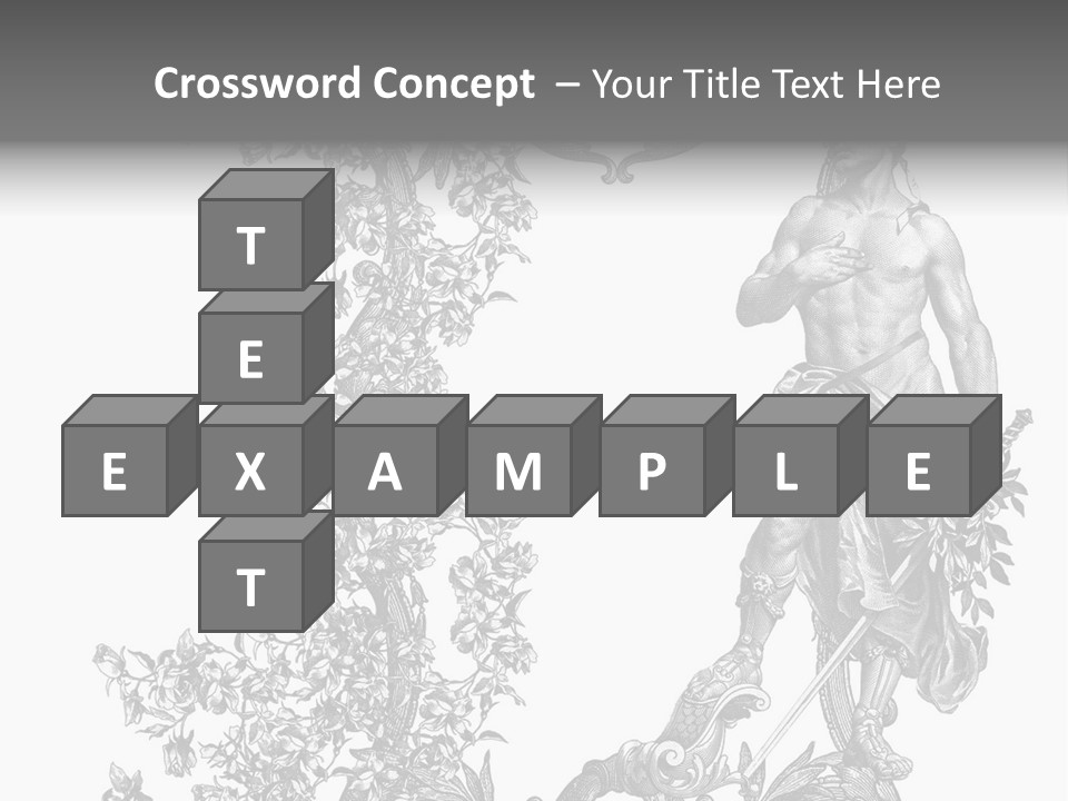 Ornament Art Black PowerPoint Template