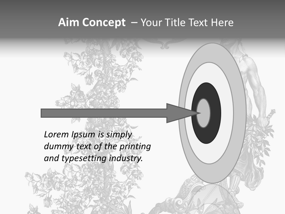 Ornament Art Black PowerPoint Template