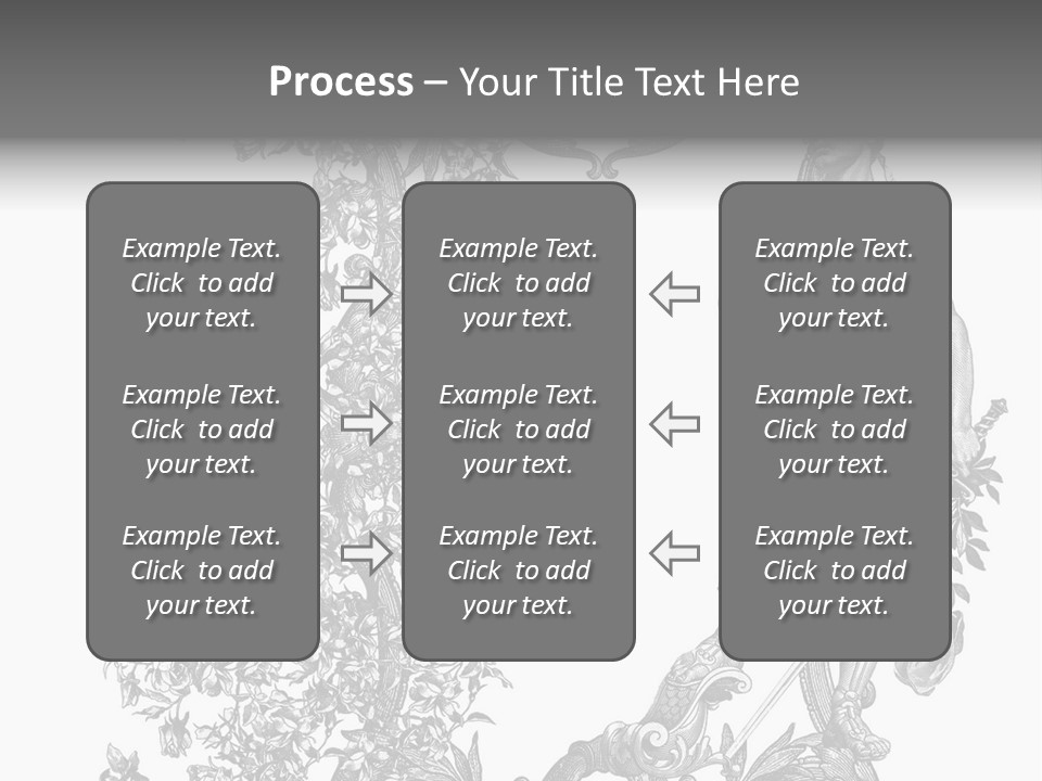 Ornament Art Black PowerPoint Template