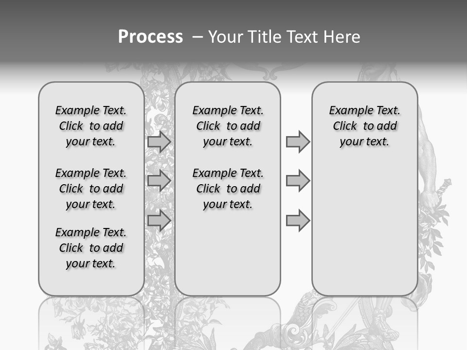 Ornament Art Black PowerPoint Template