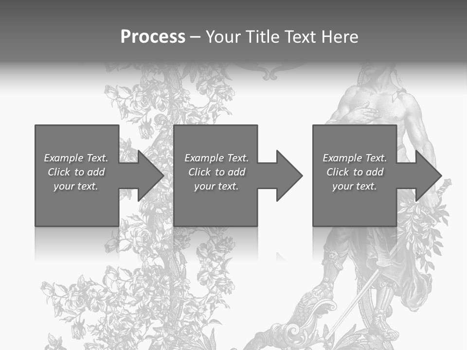 Ornament Art Black PowerPoint Template