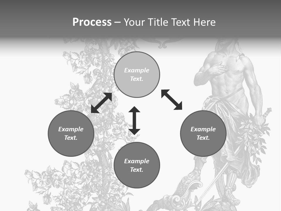 Ornament Art Black PowerPoint Template