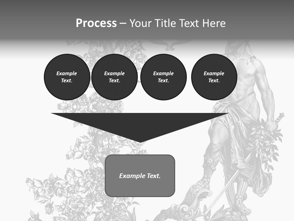 Ornament Art Black PowerPoint Template