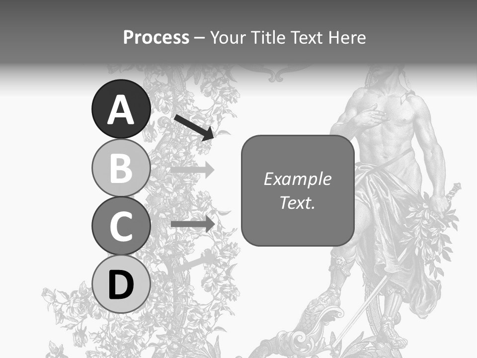 Ornament Art Black PowerPoint Template