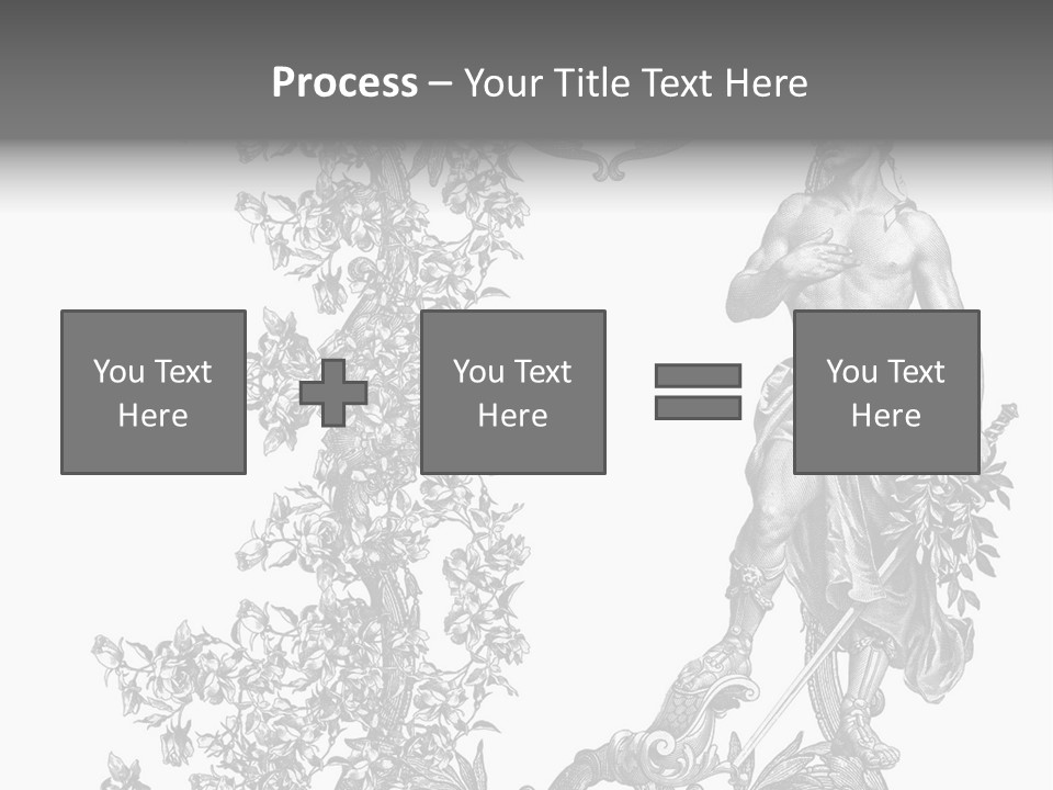 Ornament Art Black PowerPoint Template