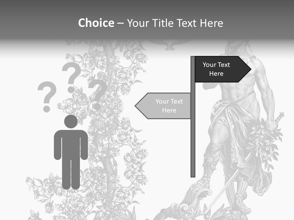 Ornament Art Black PowerPoint Template