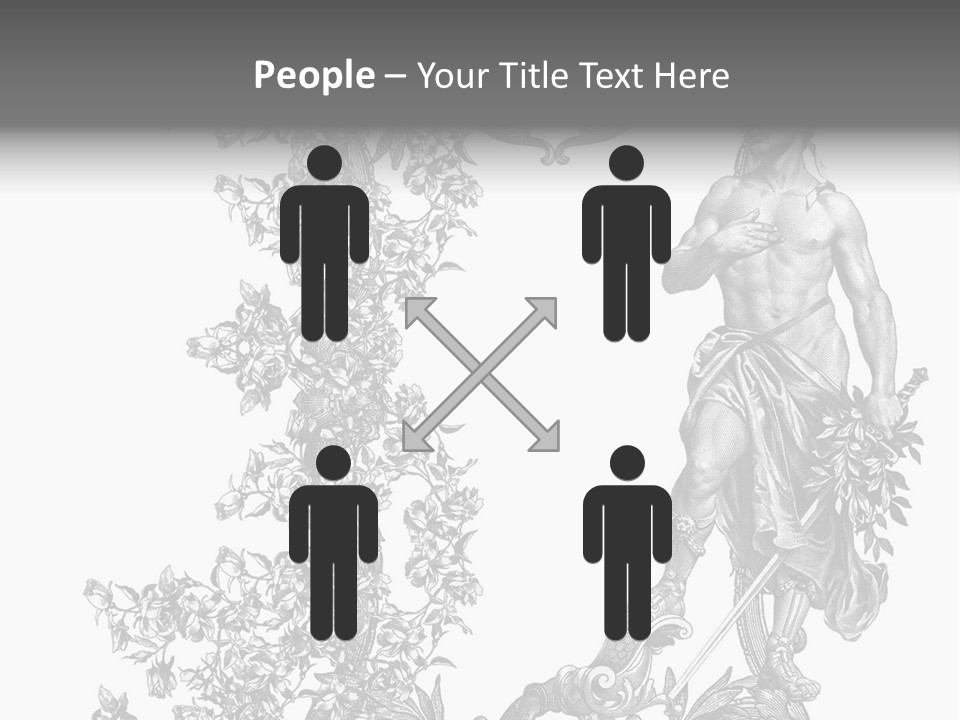 Ornament Art Black PowerPoint Template