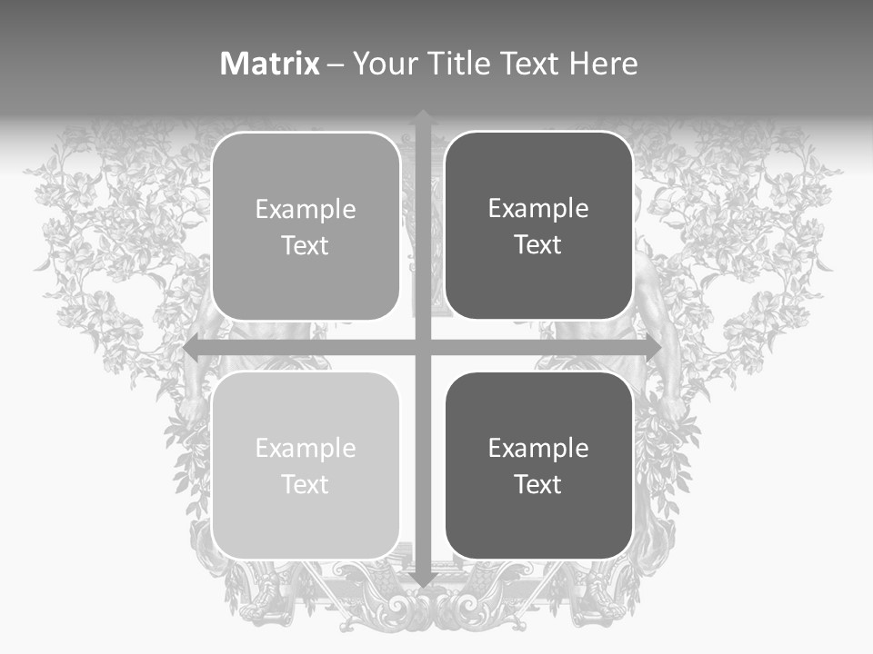 Rose Element Graphic PowerPoint Template