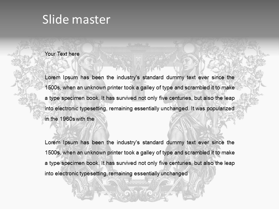 Rose Element Graphic PowerPoint Template