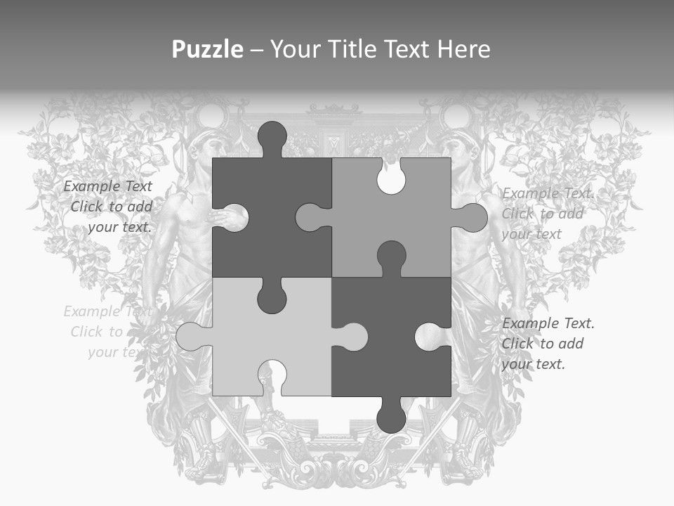 Rose Element Graphic PowerPoint Template