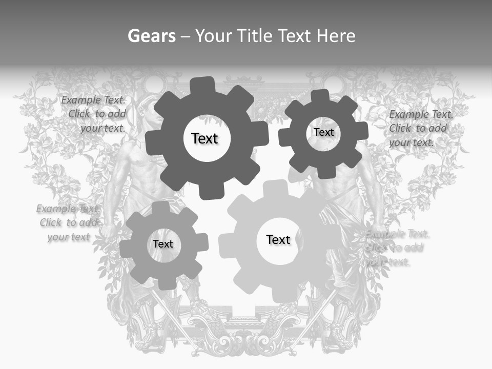 Rose Element Graphic PowerPoint Template