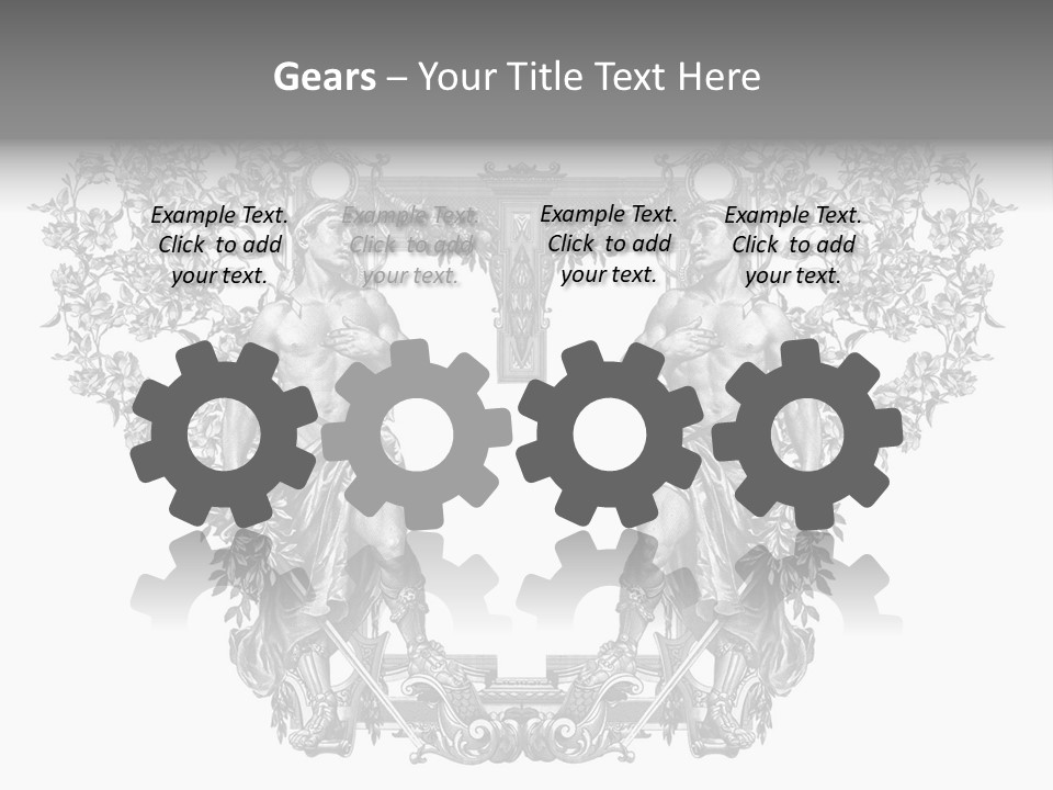 Rose Element Graphic PowerPoint Template