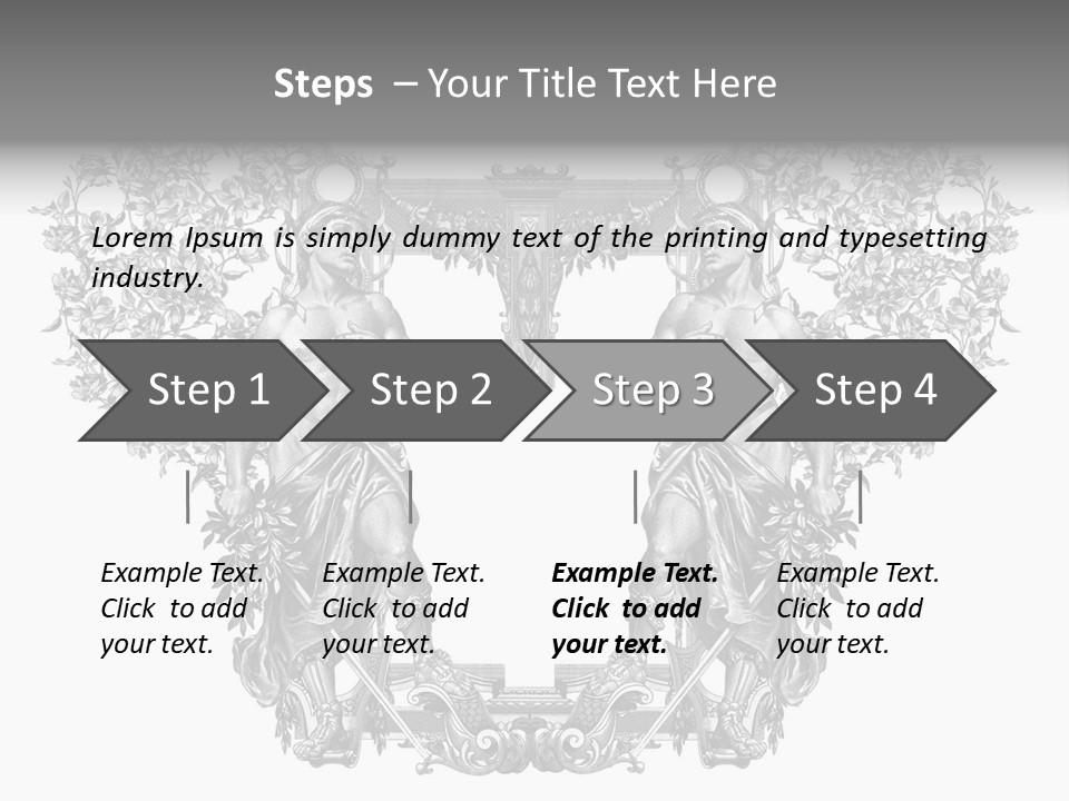 Rose Element Graphic PowerPoint Template