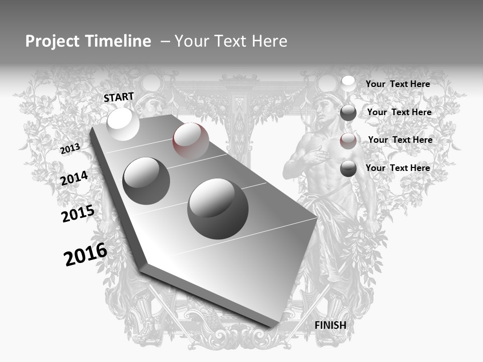 Rose Element Graphic PowerPoint Template