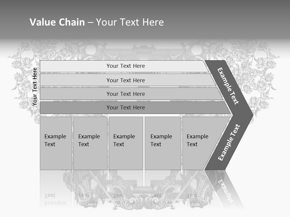Rose Element Graphic PowerPoint Template
