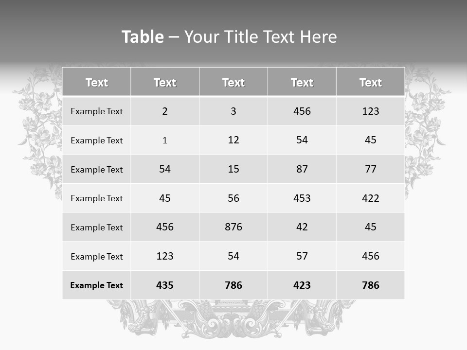 Rose Element Graphic PowerPoint Template