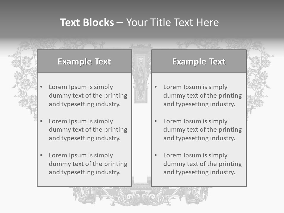 Rose Element Graphic PowerPoint Template
