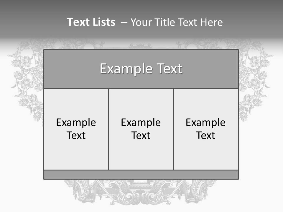 Rose Element Graphic PowerPoint Template