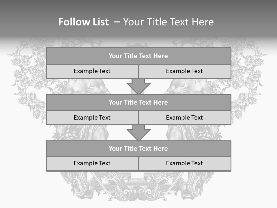 Rose Element Graphic PowerPoint Template