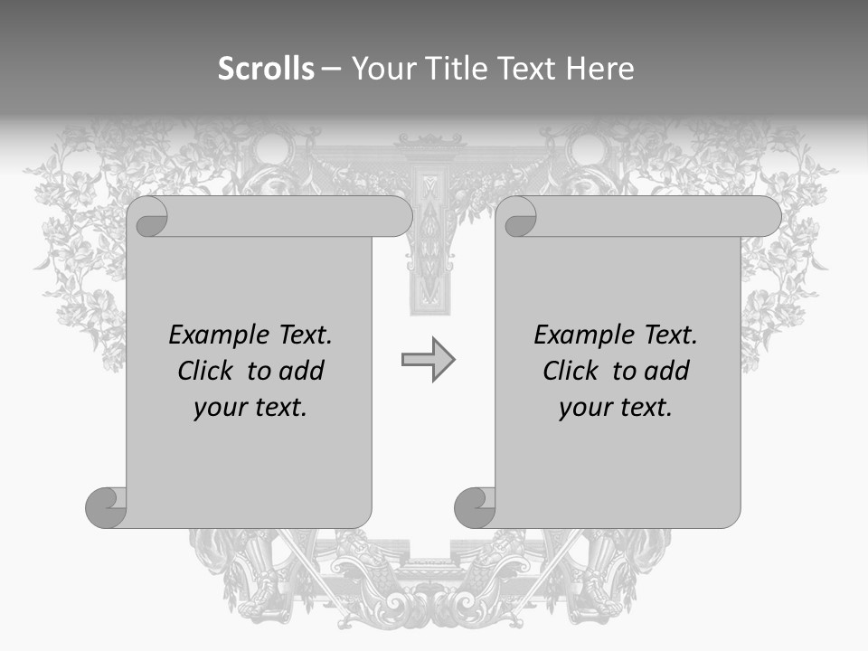 Rose Element Graphic PowerPoint Template