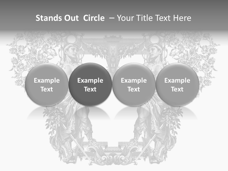 Rose Element Graphic PowerPoint Template