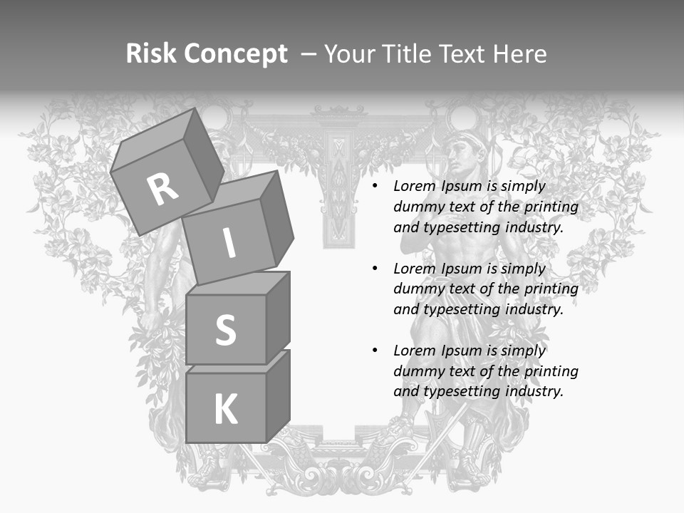 Rose Element Graphic PowerPoint Template