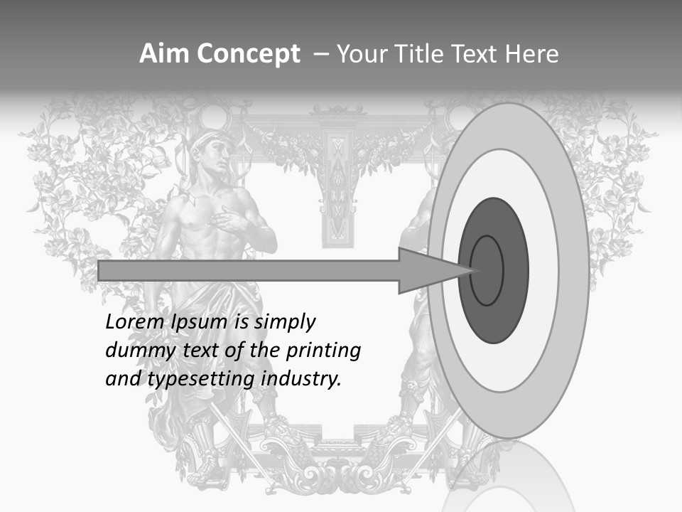 Rose Element Graphic PowerPoint Template