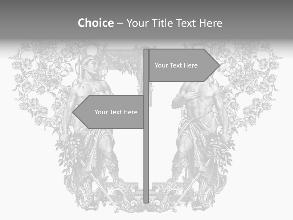 Rose Element Graphic PowerPoint Template