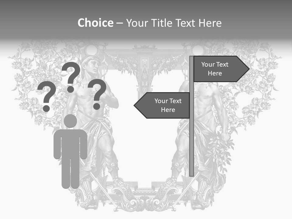 Rose Element Graphic PowerPoint Template